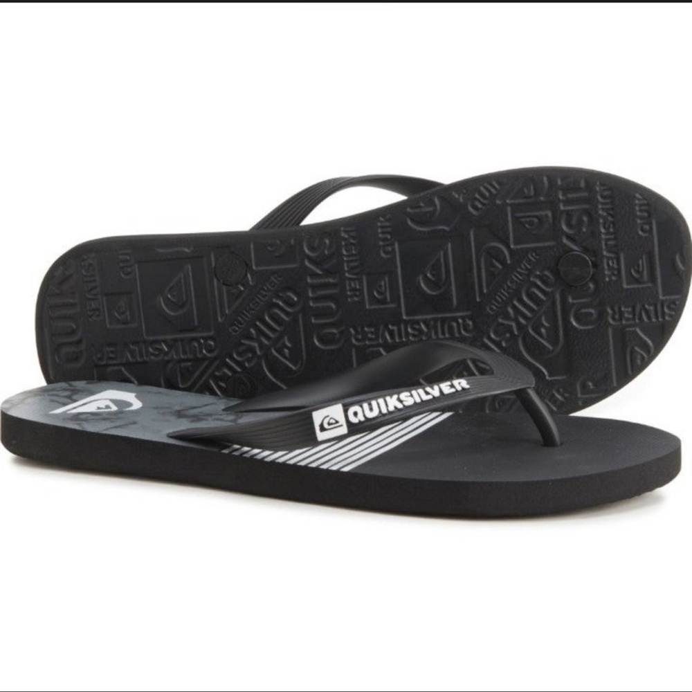 Quiksilver Mens Smoked Wave Flip Flops NWT